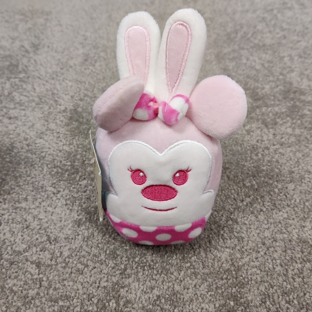 Hallmark Disney Fluffballs Minnie Mouse Pink Kids Plushie Stuffed Toy